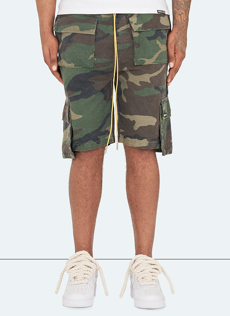 Vintage Pocket Cargo Shorts Camo – N V L T Y
