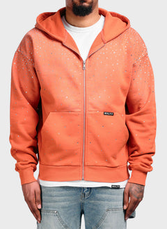 Vintage Flooded VVS Zip Hoodie - Orange