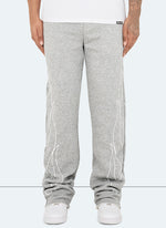 Vintage Flare Flame Joggers - Grey