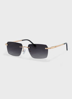 Frameless Tint Sunglasses - Gold