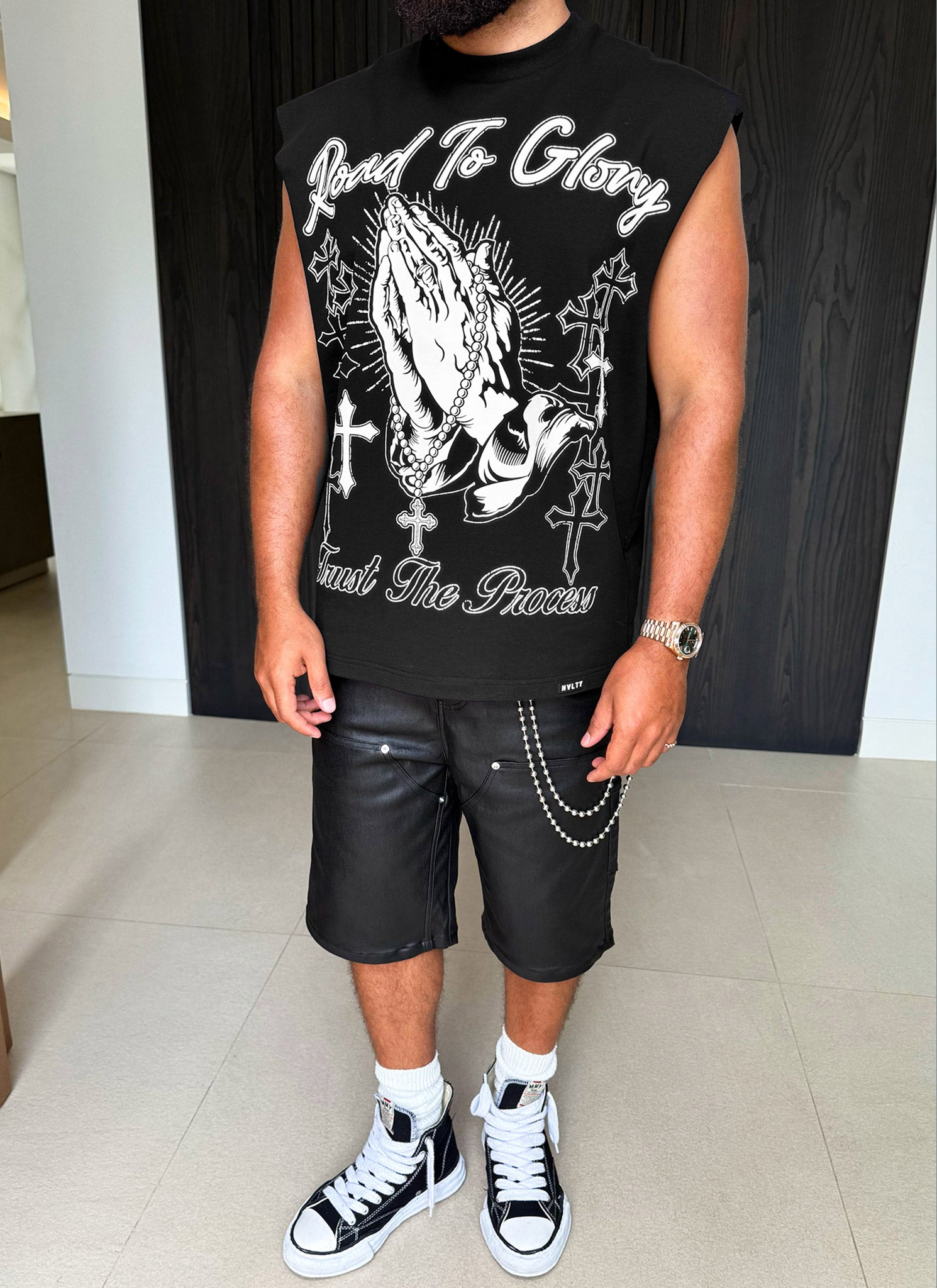 Vintage Carpenter Wax Shorts - Black