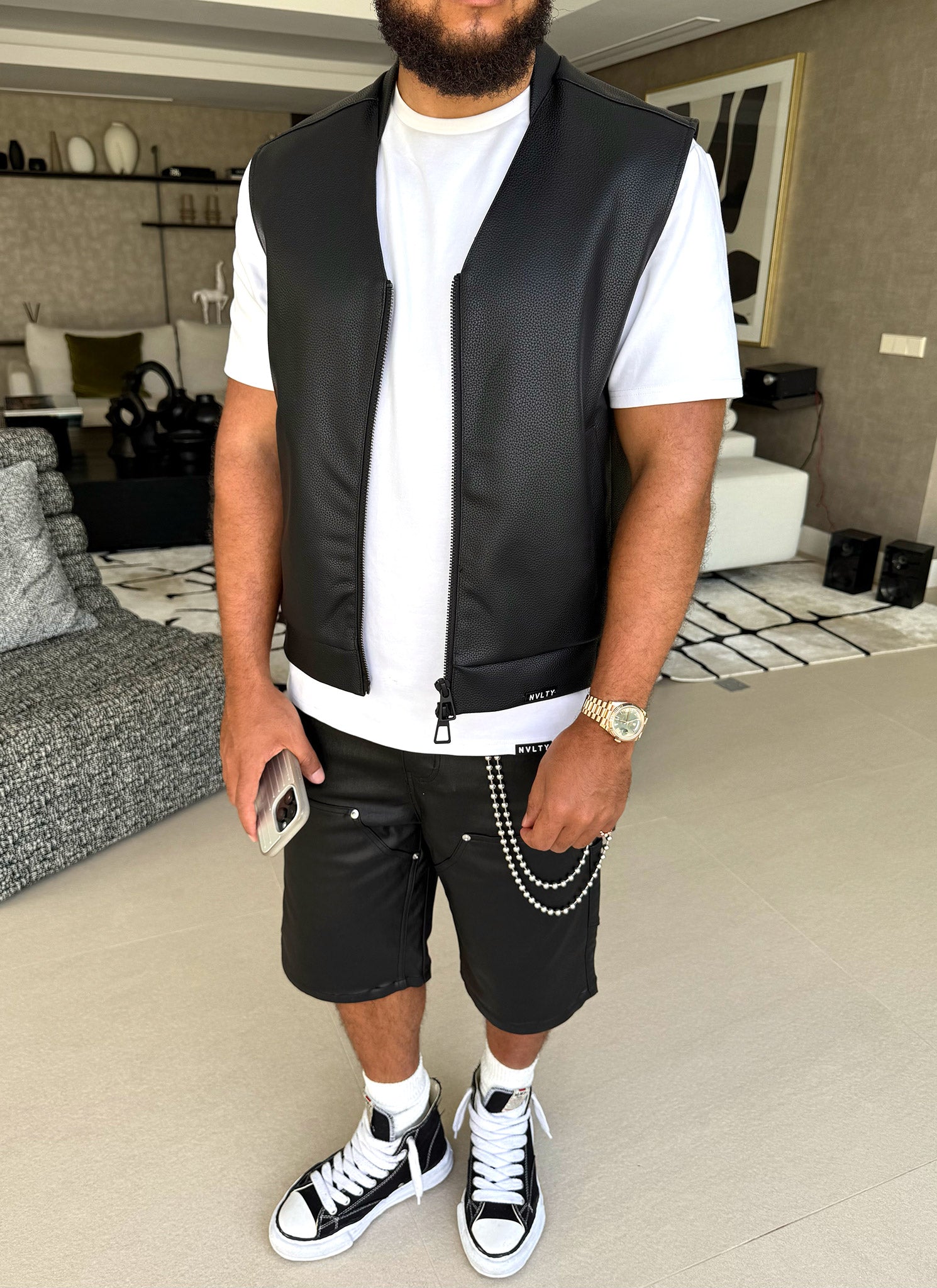 Vintage Carpenter Wax Shorts - Black