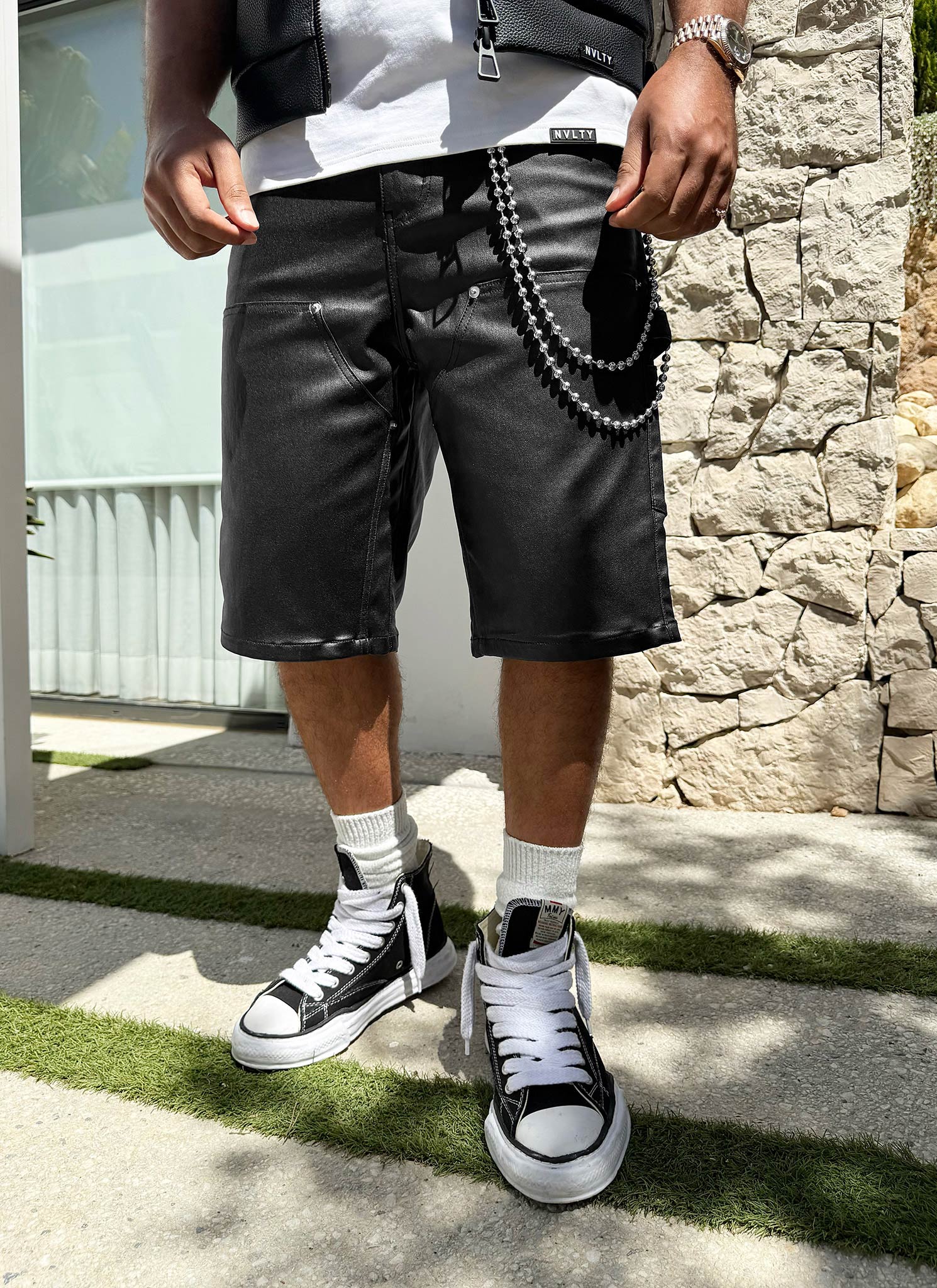 Vintage Carpenter Wax Shorts - Black
