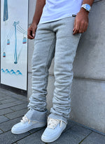 Vintage Stacked Joggers - Grey