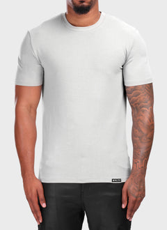 Knit Fitted T-Shirt - Grey