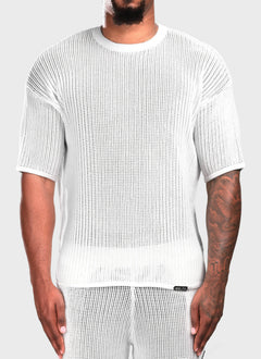 Knitted T-Shirt - Ivory