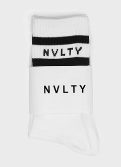 Logo Socks - White