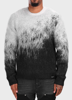 Mohair Gradient Sweater - Black