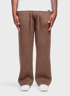 Mohair Joggers - Brown