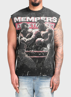 Members Athletic Dept Sleeveless T-Shirt - Black