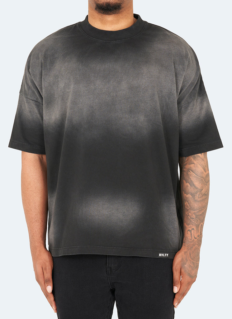 Vintage Sunfaded Drop Shoulder T-Shirt Black – N V L T Y