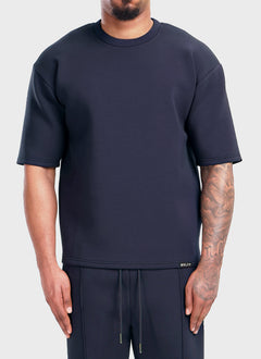 Scuba Structured T-Shirt - Navy