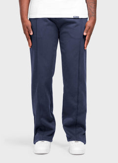 Twill Pleat Pants - Navy