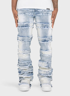 Vintage Flare Thread Jeans - Blue