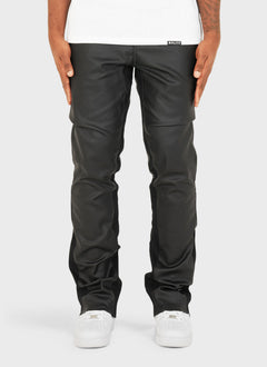Vintage Flare Wax Jeans - Black