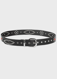 Vintage Studded Belt - Black
