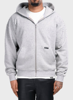 Vintage Flooded VVS Zip Hoodie - Grey
