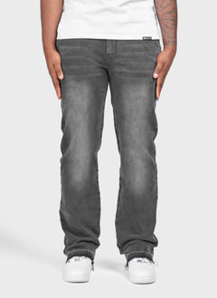 Vintage Raw Hem Jeans - Black