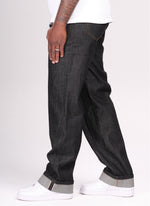 Structured Selvedge Jeans - Black