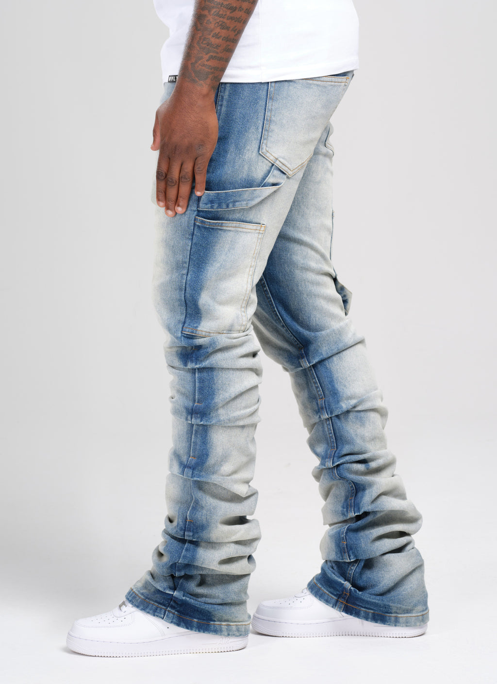 Vintage Bleachy Flare Jeans