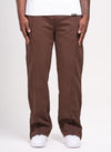 Twill Pleat Pants - Brown