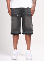 Vintage Carpenter Denim Shorts - Black