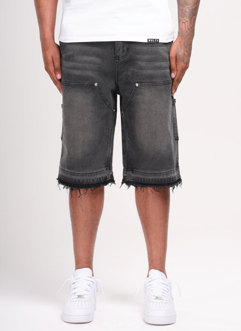 Vintage Carpenter Denim Shorts - Black