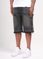 Vintage Carpenter Denim Shorts - Black