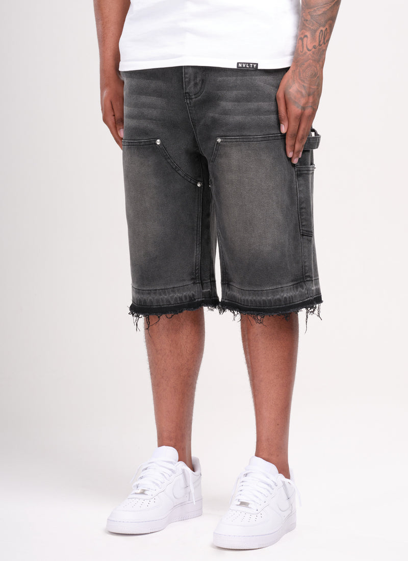 Vintage Carpenter Denim Shorts - Black