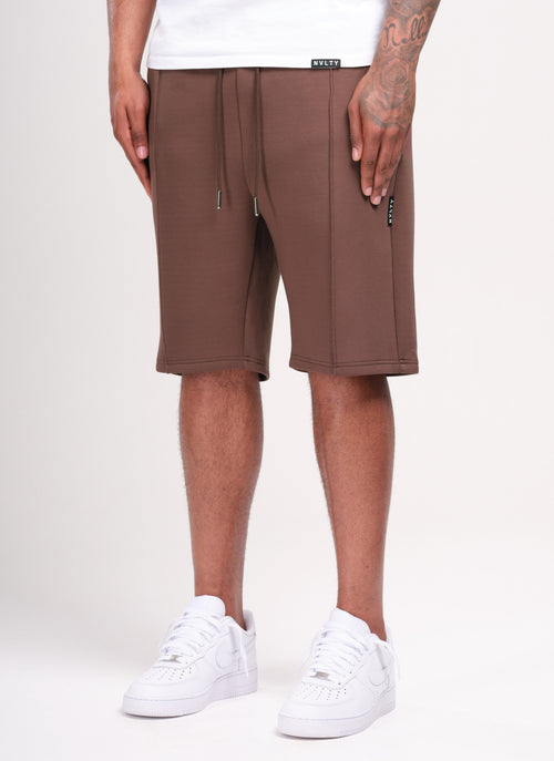 Scuba Structured Shorts - Brown