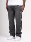 Vintage Studded Jeans - Grey