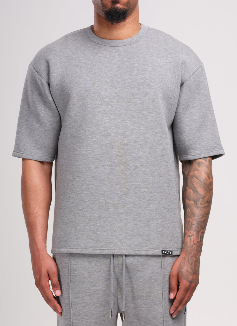 Scuba Structured T-Shirt - Grey