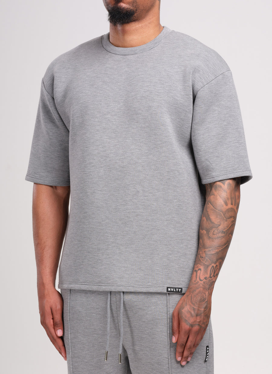 Scuba Structured T-Shirt - Grey