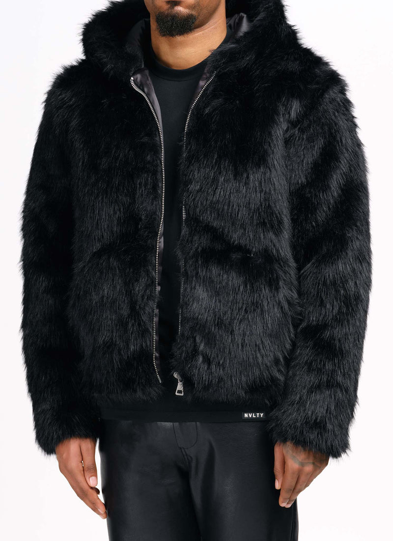 Fur Jacket - Black