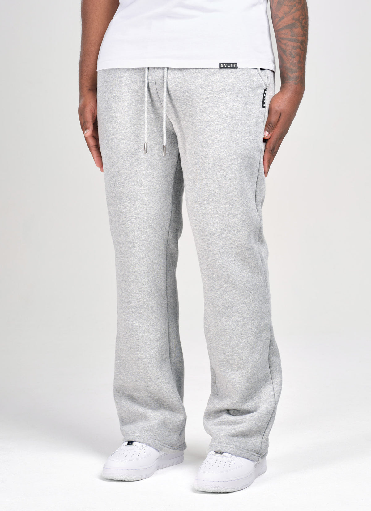 Heavyweight Luxe Flare Joggers - Grey
