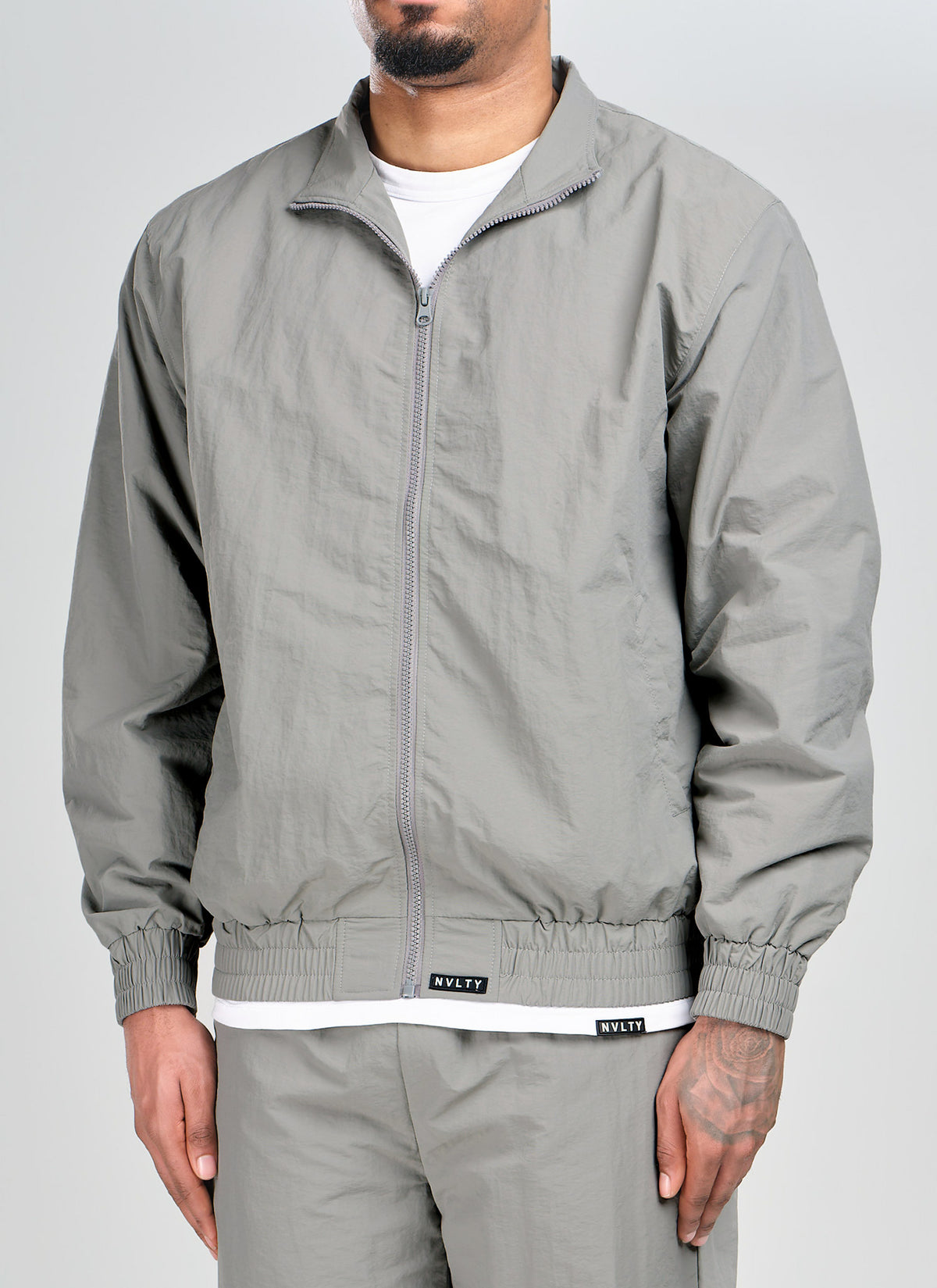 Heavyweight Luxe Track Jacket - Grey