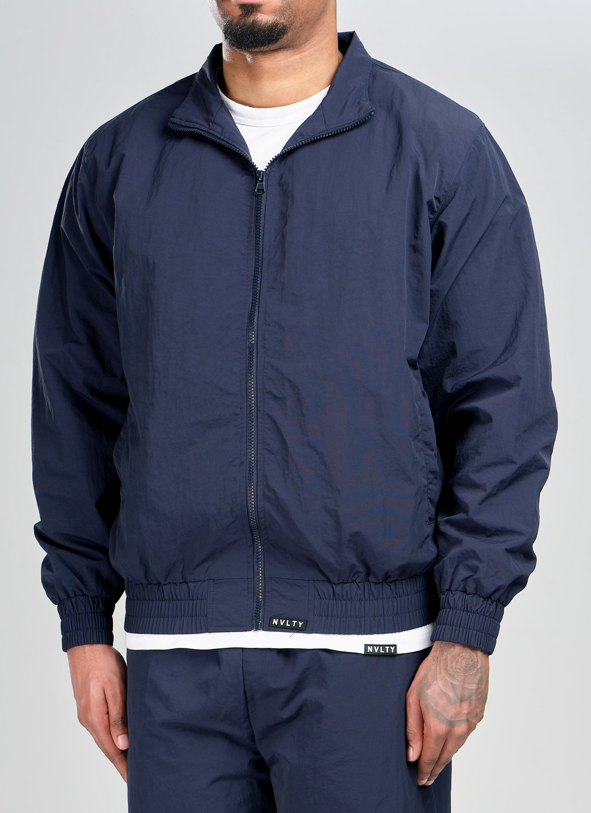 Heavyweight Luxe Track Jacket - Navy