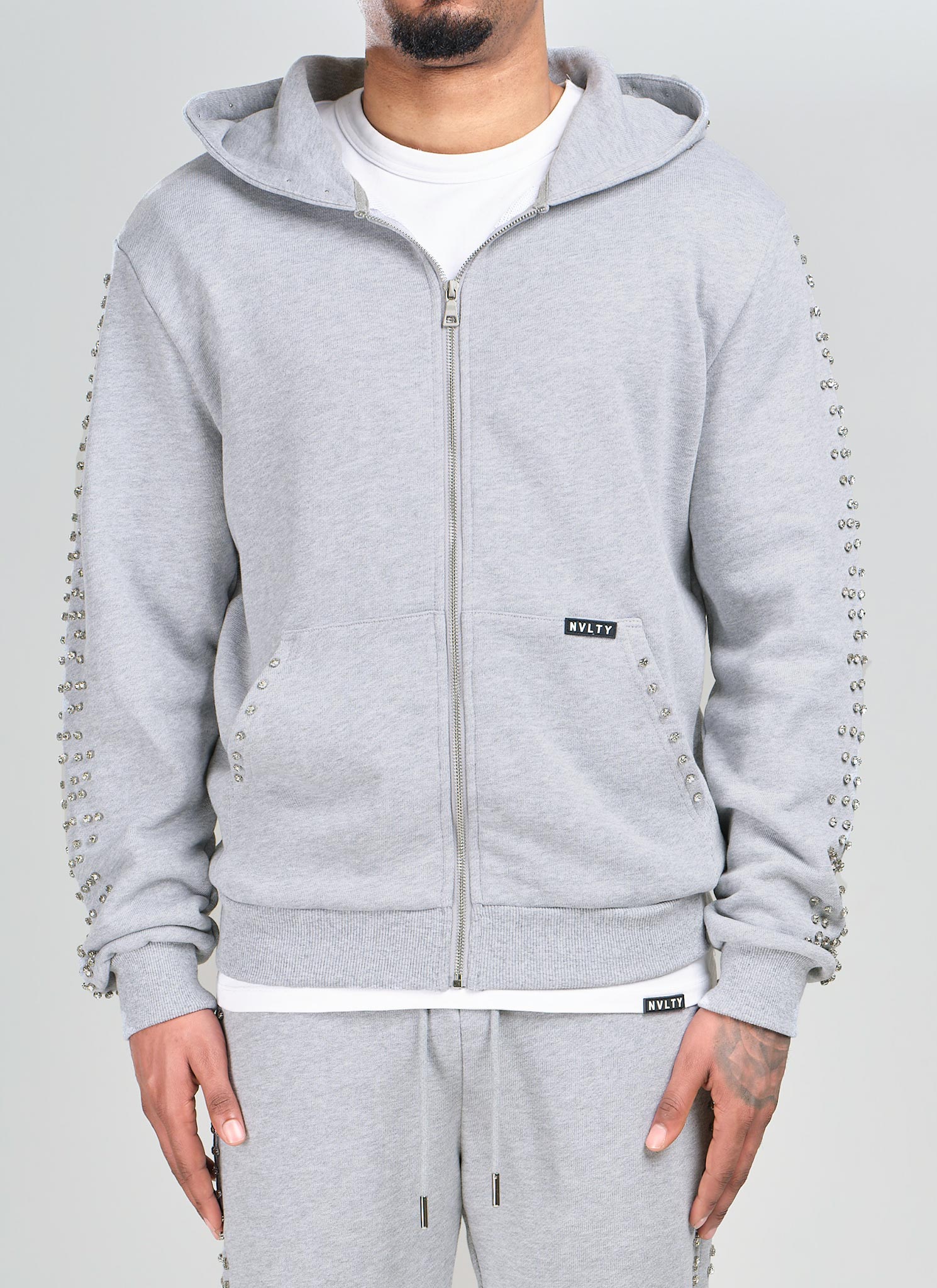 Vintage VVS Zip Hoodie - Grey