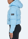 Paint Puffer Jacket - Baby Blue