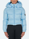 Shiny Puffer Jacket - Baby Blue