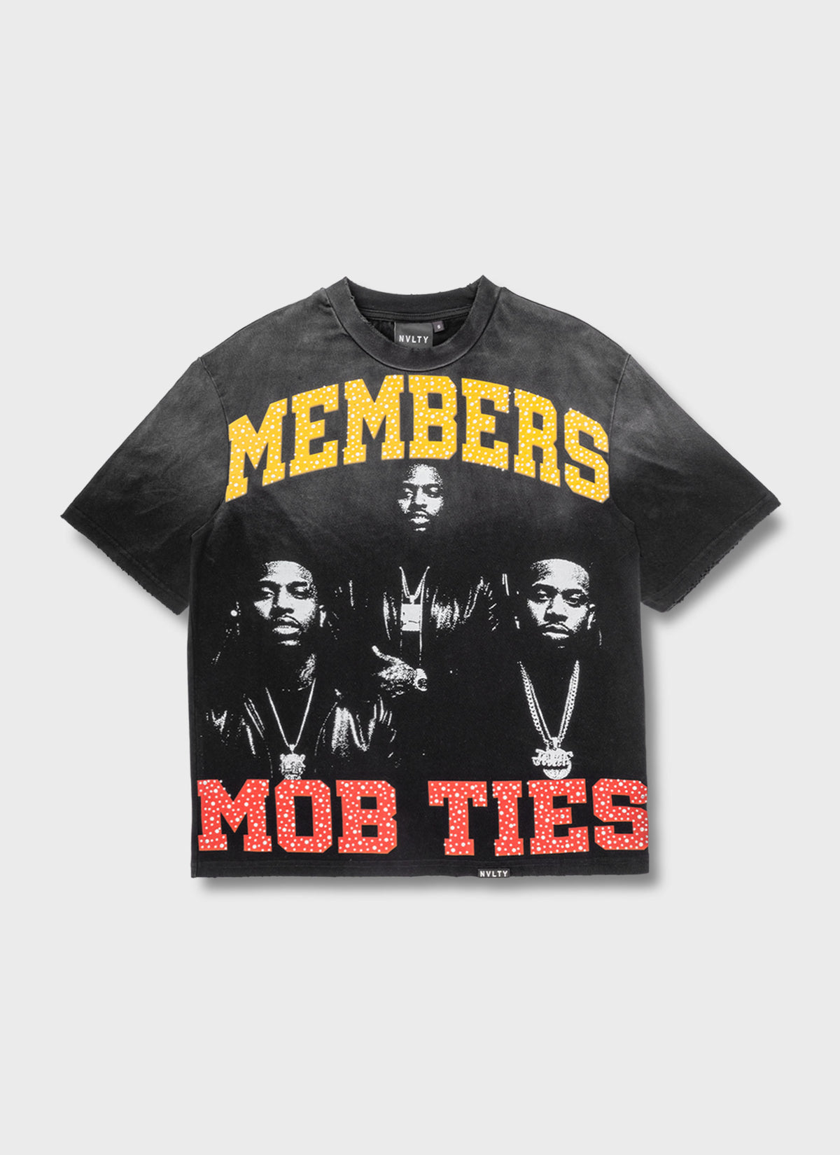 Members Mob Ties T-Shirt - Black