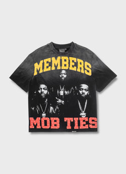 Members Mob Ties T-Shirt - Black