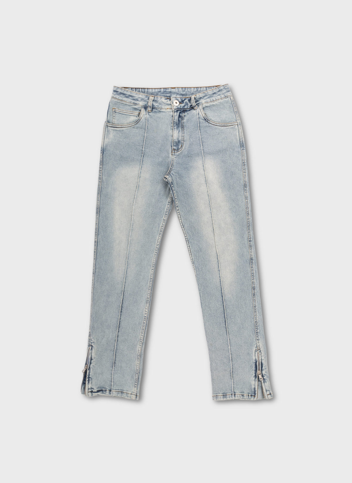 Vintage Pleat Jeans - Blue