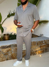 Pleated Trousers - Grey