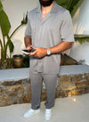 Pleated Trousers - Grey