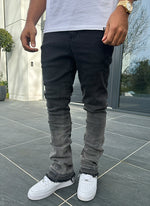 Vintage Flare Deep Fade Jeans - Black