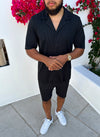 Pleated Shorts - Black
