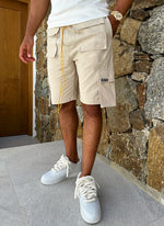 Vintage 4 Pocket Cargo Shorts - Stone