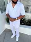 Pleated Trousers - White