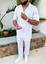 Pleated Trousers - White